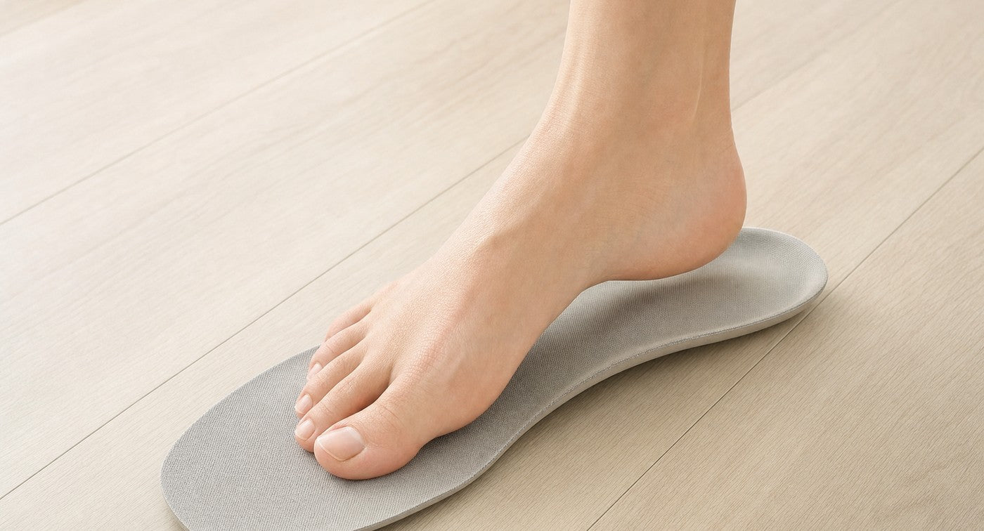 インソールは、下に敷くだけ